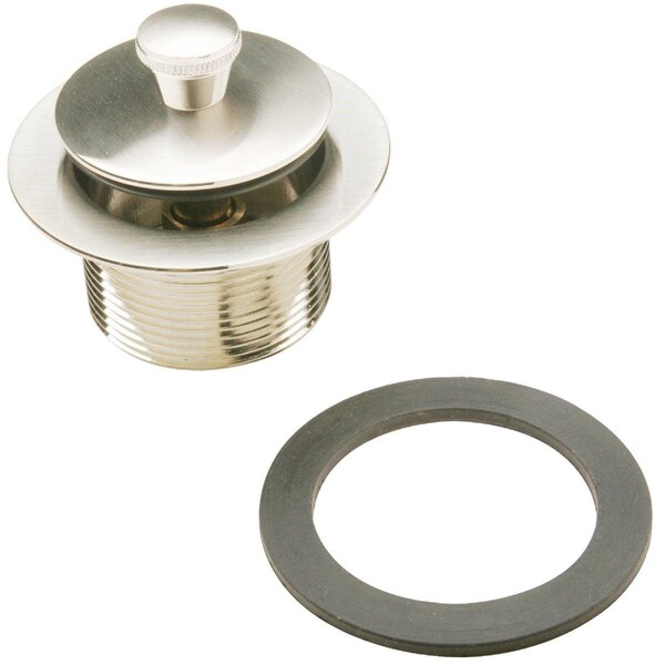 All-Source Roller Ball Bathtub Drain Stopper Replacement Assembly with Brushed Nickel Finish 438770 - main